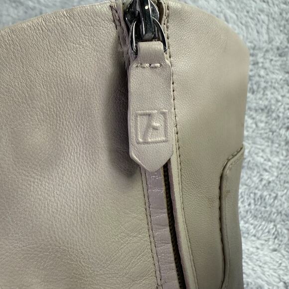 Franco Sarto Etta Pointed Toe Wedge Boot Tan Leather Ankle Booties Womens 6.5 - Picture 8 of 14